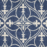 8' X 11' Denim Blue Moroccan Indoor Outdoor Area Rug - Homeroots - Flyclothing LLC