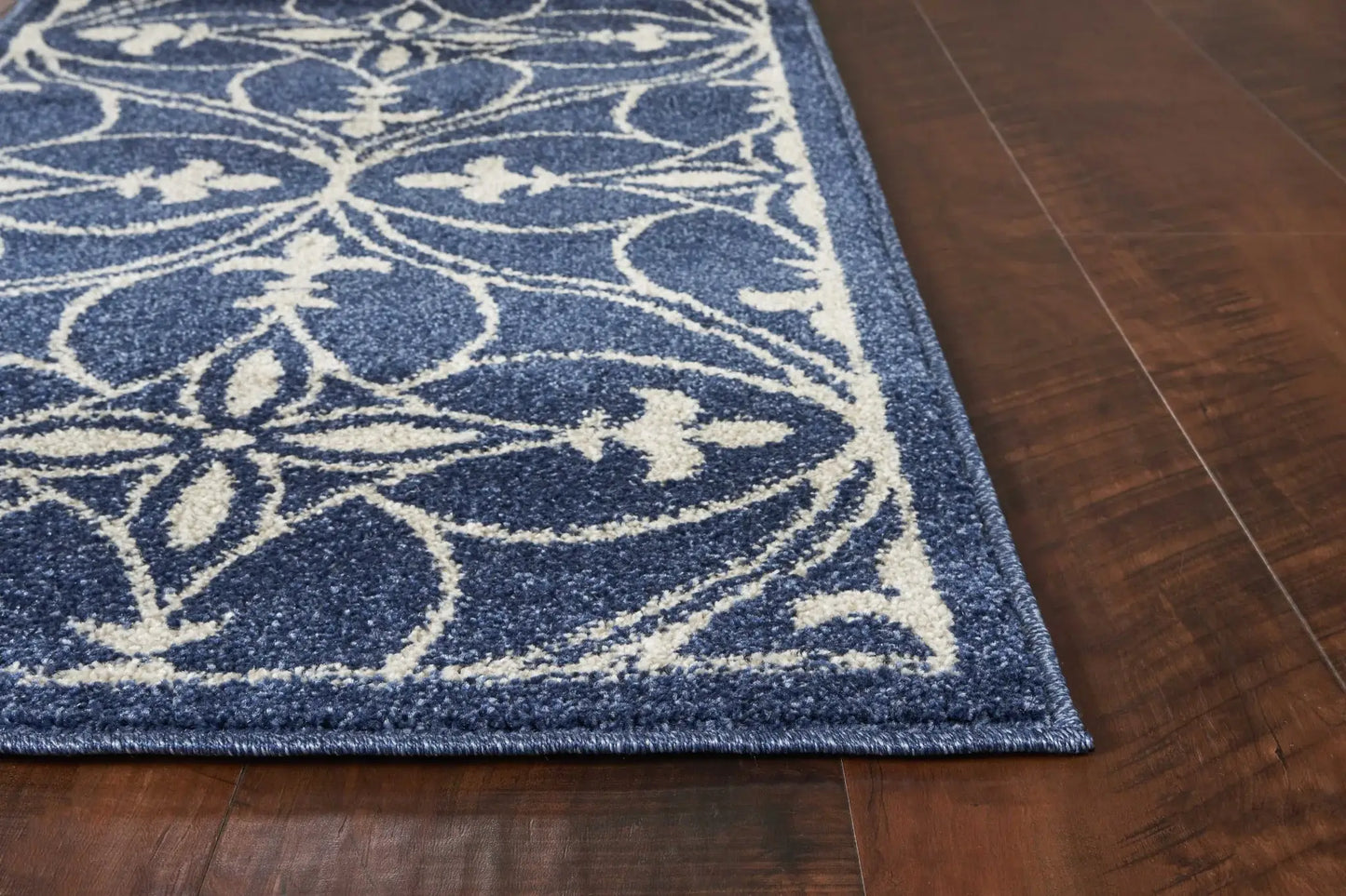 8' X 11' Denim Blue Moroccan Indoor Outdoor Area Rug - Homeroots - Flyclothing LLC