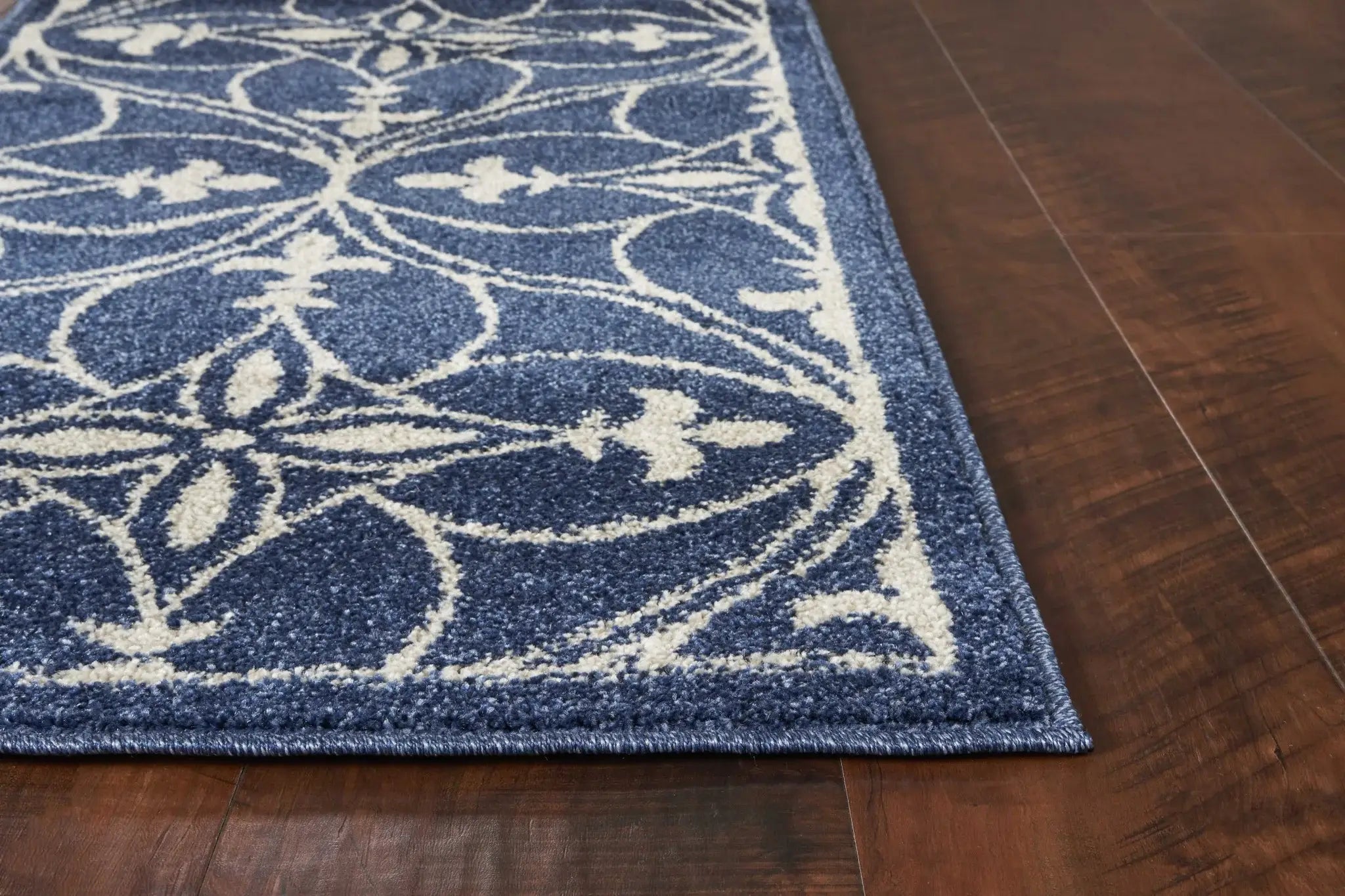 8' X 11' Denim Blue Moroccan Indoor Outdoor Area Rug - Homeroots - Flyclothing LLC