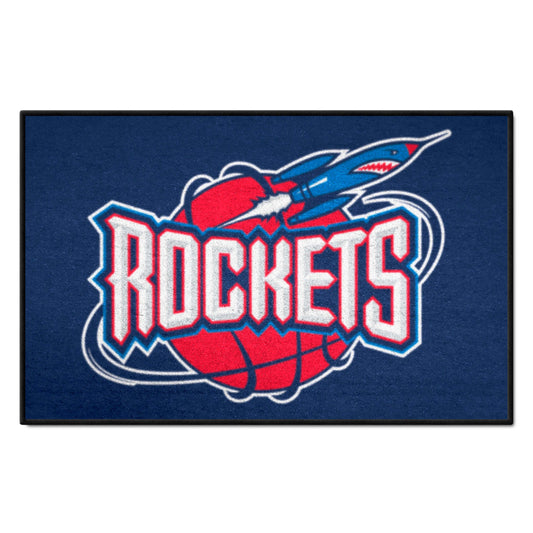 NBA Retro Houston Rockets Starter Mat Accent Rug - 19in. x 30in. - Houston Rockets