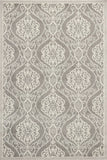 7' X 11' Silver Geometric Mosaic Uv Treated Indoor Area Rug - Homeroots
