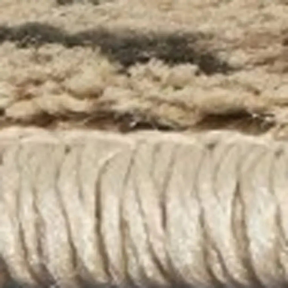 8' X 11' Champagne Beige Machine Woven Damask Indoor Area Rug - Homeroots - Flyclothing LLC