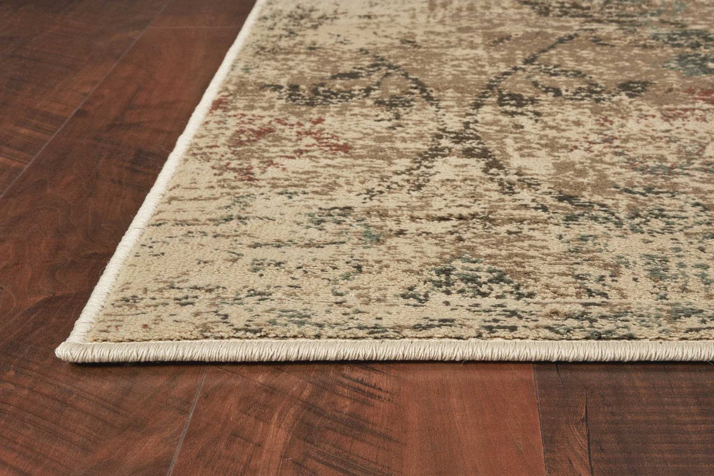 8' X 11' Champagne Beige Machine Woven Damask Indoor Area Rug - Homeroots - Flyclothing LLC