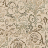 8' X 11' Ivory Machine Woven Floral Traditional Indoor Area Rug - Homeroots - Flyclothing LLC