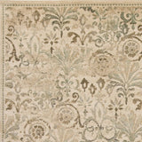 8' X 11' Ivory Machine Woven Floral Traditional Indoor Area Rug - Homeroots - Flyclothing LLC
