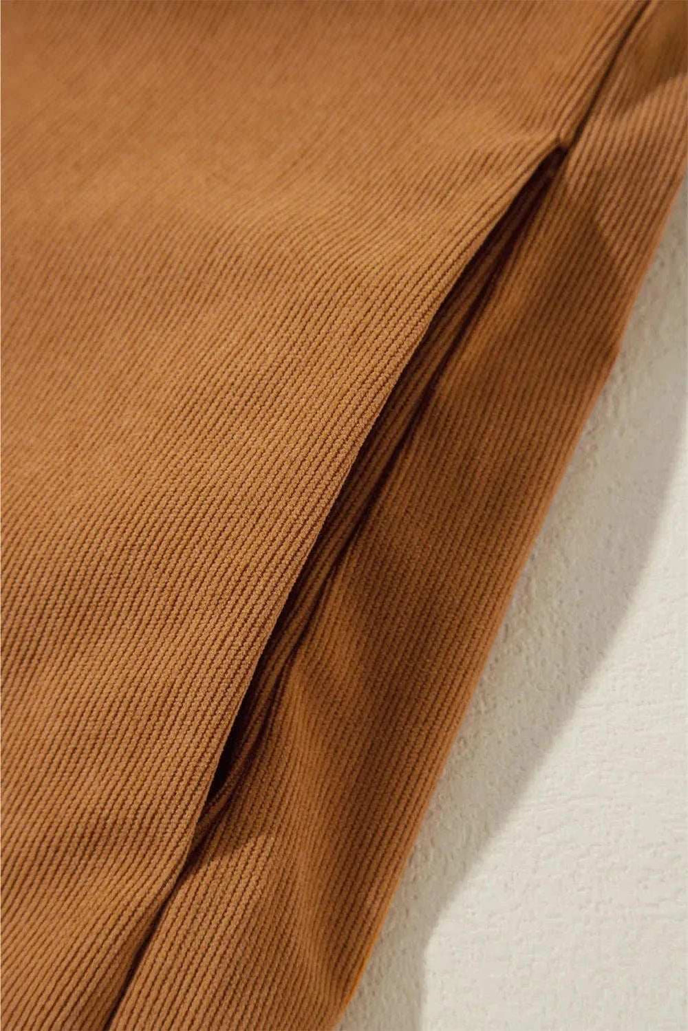 Ruched Round Neck Long Sleeve Dress - Trendsi - Flyclothing LLC