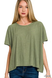 Zenana Round Neck Short Sleeve T-Shirt - Trendsi - Flyclothing LLC