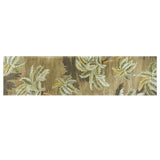 10' Moss Green Hand Tufted Tropical Trees Indoor Runner Rug - Homeroots - Flyclothing LLC