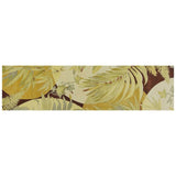10' Coral Ivory Hand Tufted Tropical Plants Indoor Runner Rug - Homeroots