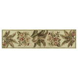 10' Ivory Hand Tufted Tropical Indoor Runner Rug - Homeroots