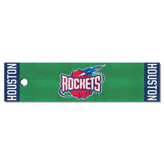 NBA Retro Houston Rockets Putting Green Mat - 1.5ft. x 6ft. - Houston Rockets