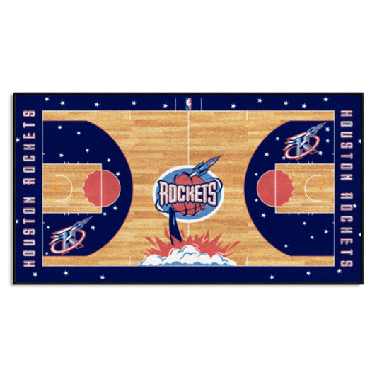 NBA Retro Houston Rockets Court Runner Rug - 24in. x 44in. - Houston Rockets
