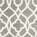 5' X 8' Grey Ivory Machine Woven Ogee Indoor Area Rug - Homeroots - Flyclothing LLC