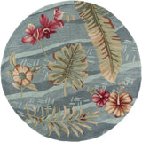 6' X 6' Seafoam Green Hand Tufted Area Rug - Homeroots