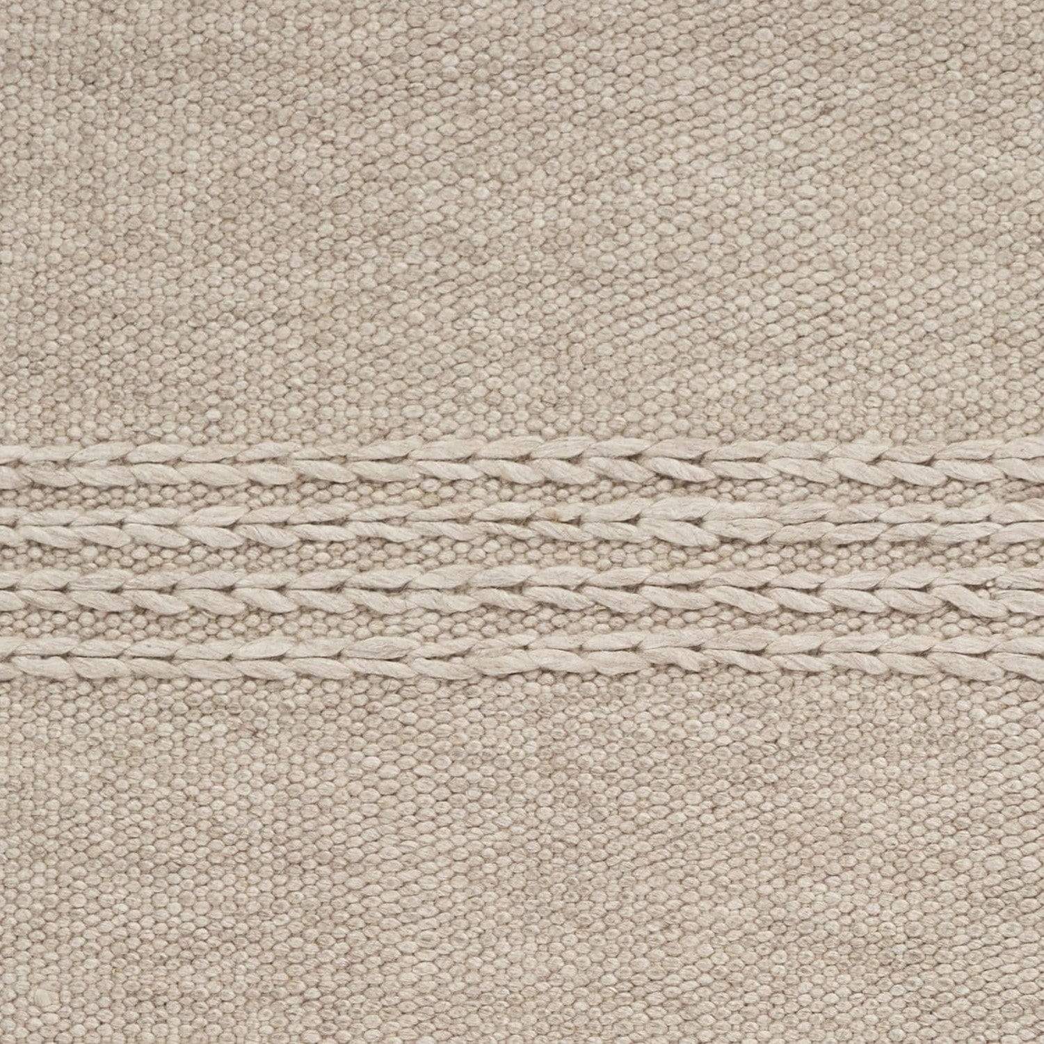 5' X 8' Natural Plain Wool Indoor Area Rug With Fringe - Homeroots - Flyclothing LLC
