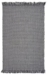 5' X 8' Grey Hand Woven Houndstooth Indoor Area Rug - Homeroots - Flyclothing LLC