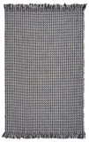 5' X 8' Grey Hand Woven Houndstooth Indoor Area Rug - Homeroots