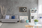 5' X 8' Ivory Or Grey Plaid Knitted Wool Indoor Area Rug With Fringe - Homeroots - Flyclothing LLC