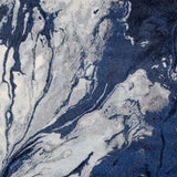 7' X 10' Blue Machine Woven Abstract Watercolor Indoor Area Rug - Homeroots - Flyclothing LLC
