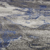 6' X 9' Grey Abstract Marble Design Indoor Area Rug - Homeroots - Flyclothing LLC