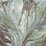 7' X 10' Seafoam Blue Machine Woven Abstract Watercolor Indoor Area Rug - Homeroots