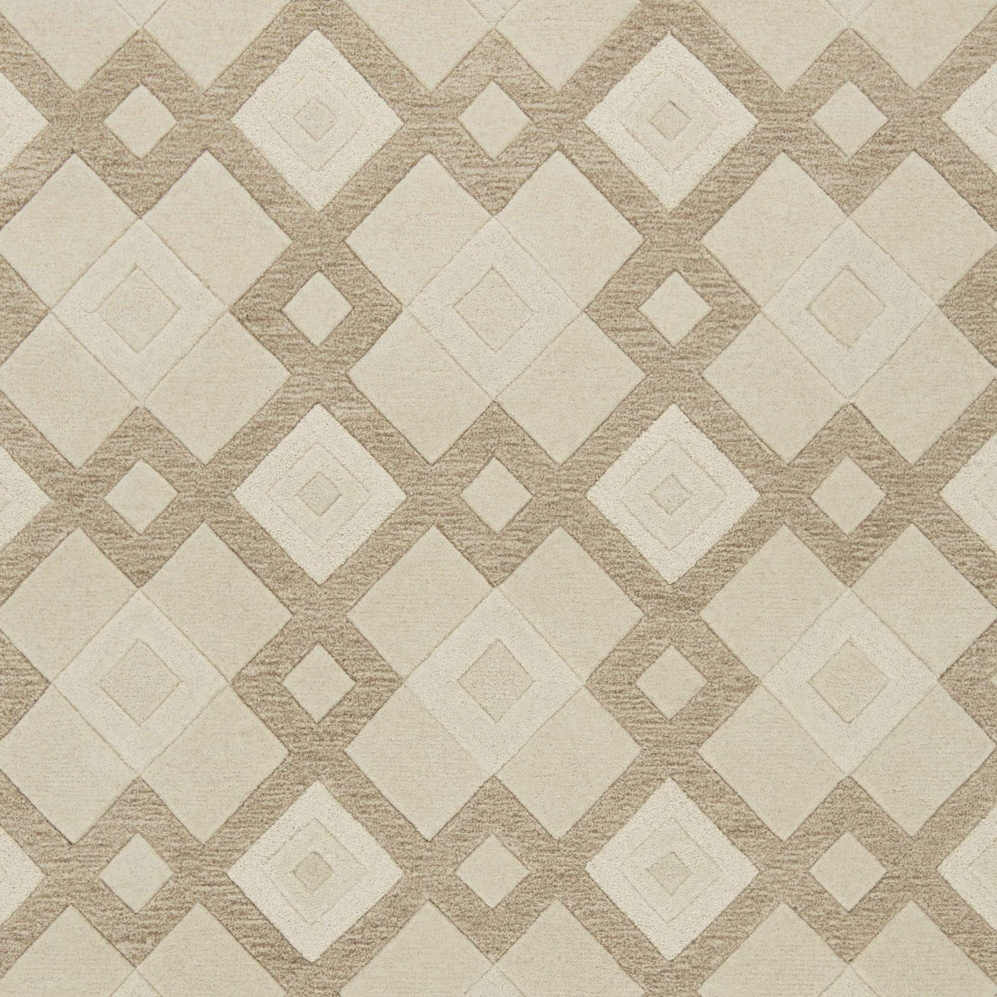 5' X 8' Wool Ivory Area Rug - Homeroots - Flyclothing LLC