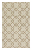 5' X 8'  Wool Ivory  Area Rug - Homeroots