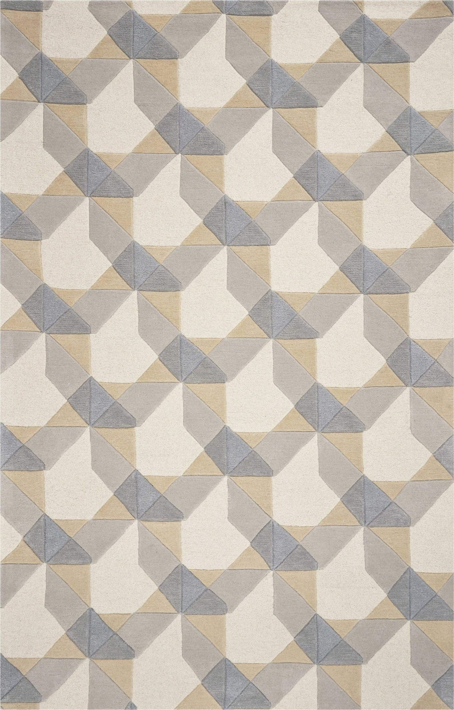 5' X 8' Wool Ivory Or Grey Area Rug - Homeroots - Flyclothing LLC