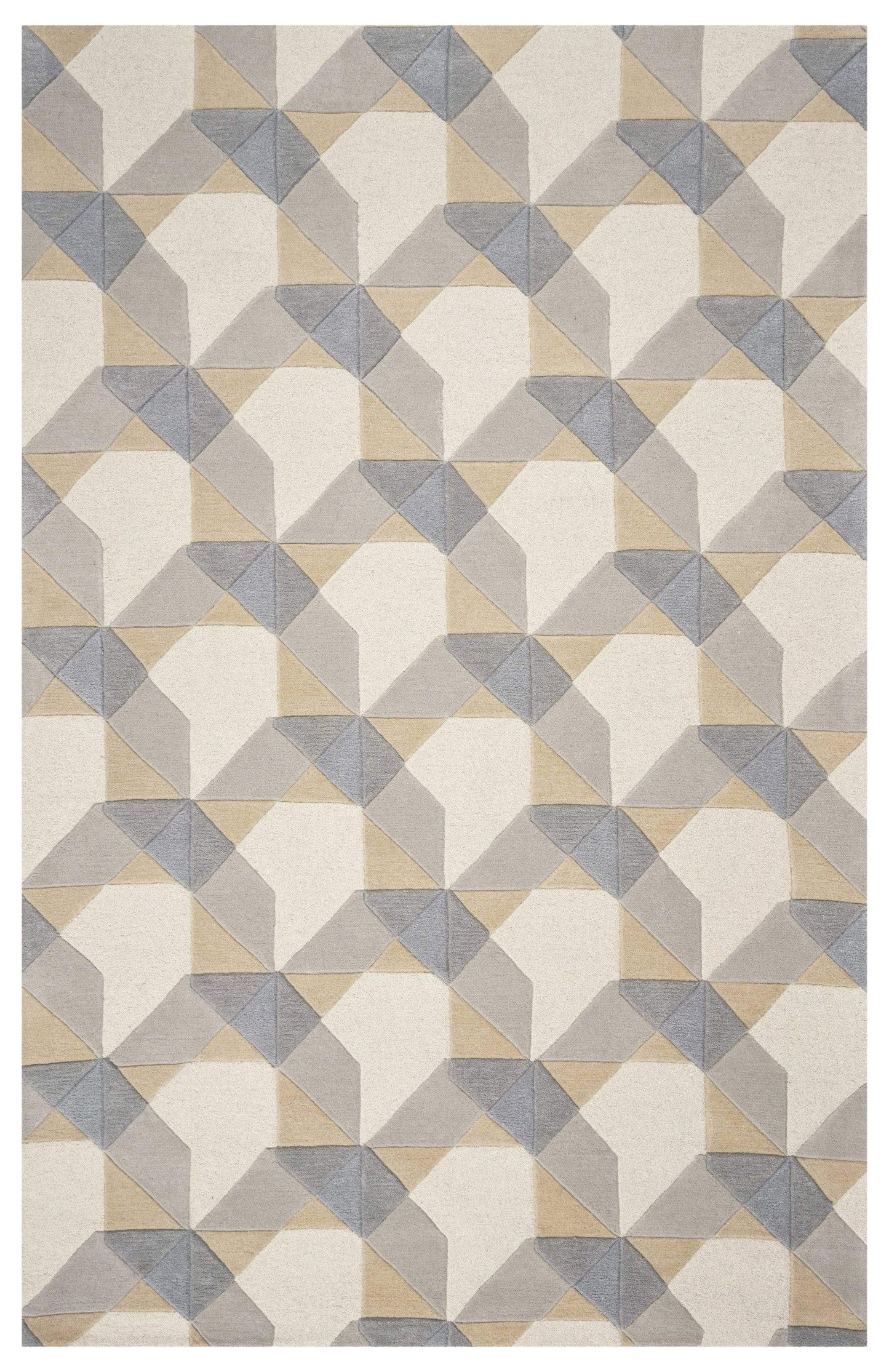 5' X 8' Wool Ivory Or Grey Area Rug - Homeroots - Flyclothing LLC