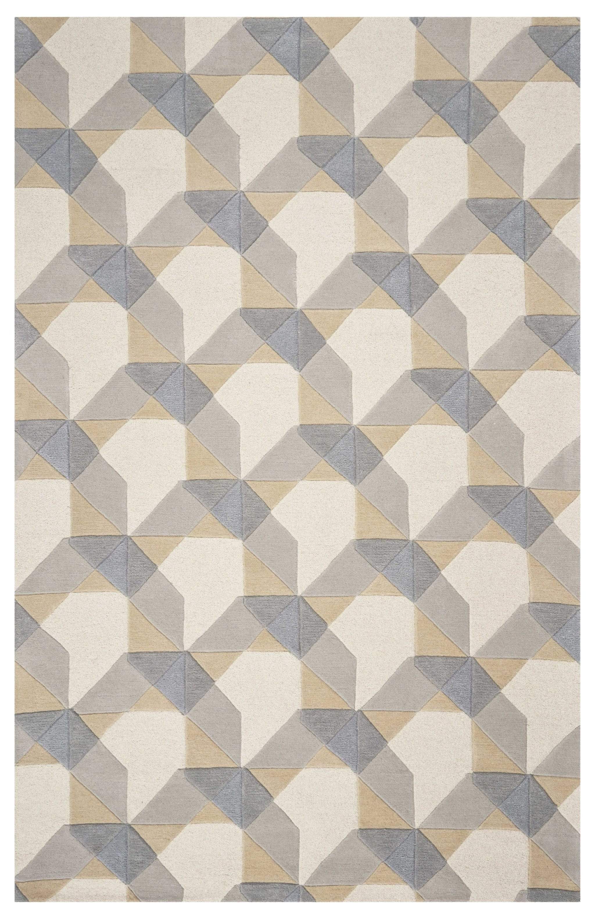 5' X 8' Wool Ivory Or Grey Area Rug - Homeroots - Flyclothing LLC