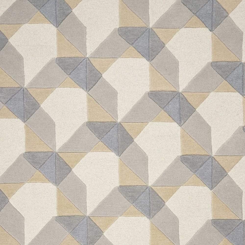 5' X 8' Wool Ivory Or Grey Area Rug - Homeroots - Flyclothing LLC