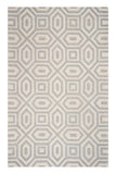 5' X 8' Grey Hand Tufted Geometric Indoor Area Rug - Homeroots