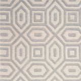 5' X 8' Grey Hand Tufted Geometric Indoor Area Rug - Homeroots - Flyclothing LLC