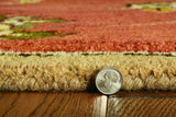 5' X 8' Sienna Floral Vine Wool Indoor Area Rug - Homeroots - Flyclothing LLC