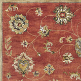 5' X 8' Sienna Floral Vine Wool Indoor Area Rug - Homeroots - Flyclothing LLC
