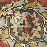 5' X 8' Sienna Floral Vine Wool Indoor Area Rug - Homeroots - Flyclothing LLC