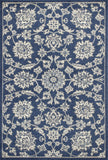 2' X 3' Blue and Ivory Area Rug - Homeroots