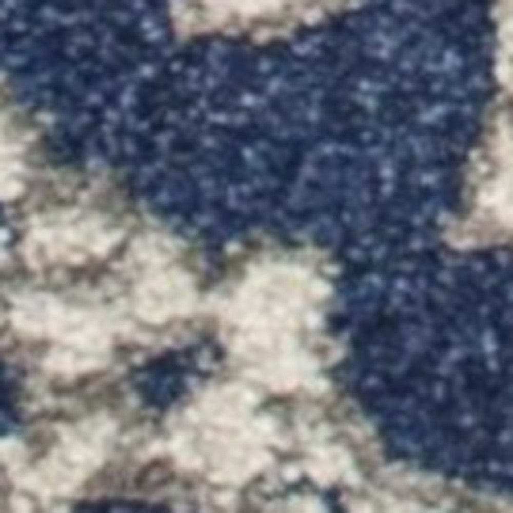 2' X 3' Blue and Ivory Area Rug - Homeroots - Flyclothing LLC