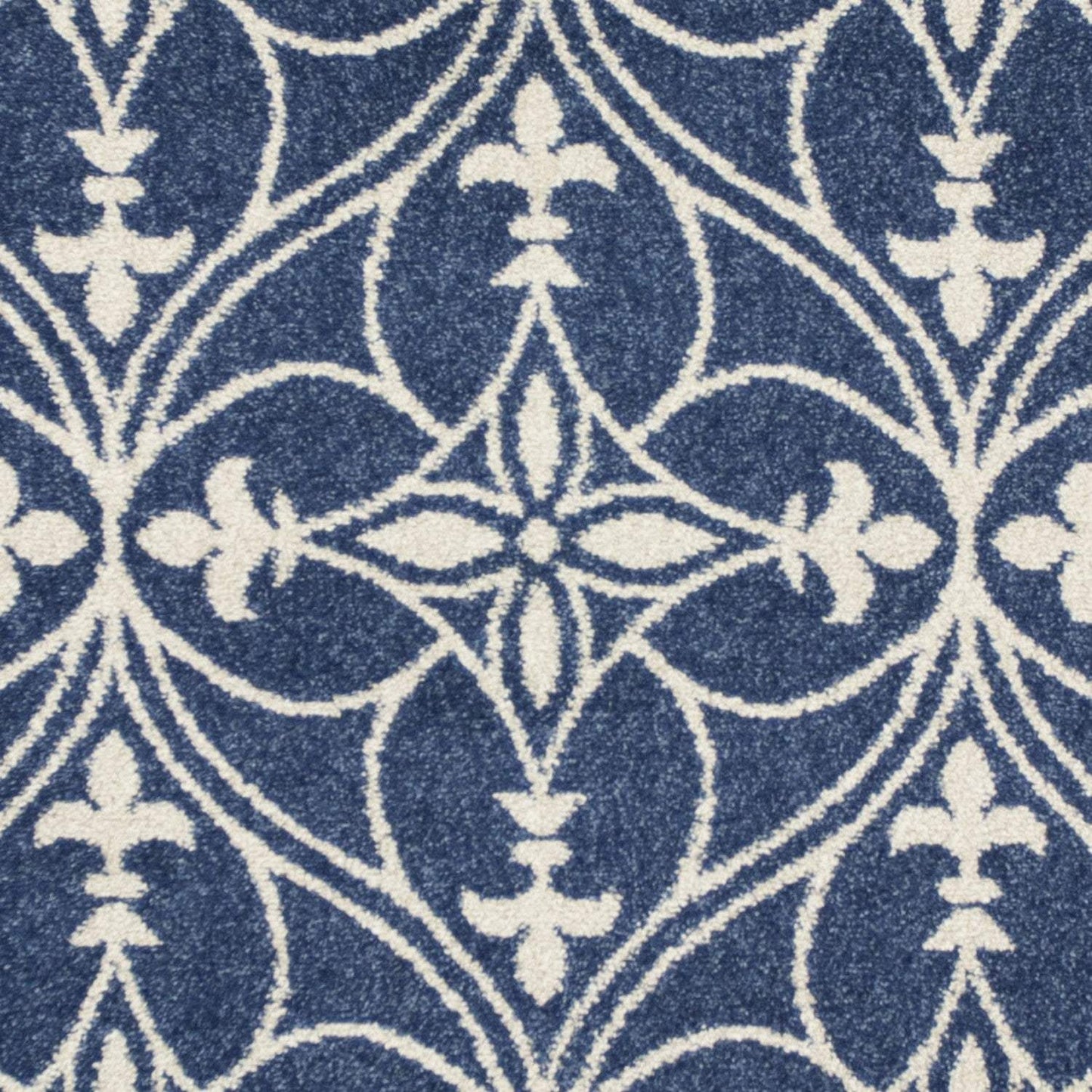 2' X 3' Blue and Ivory Area Rug - Homeroots - Flyclothing LLC