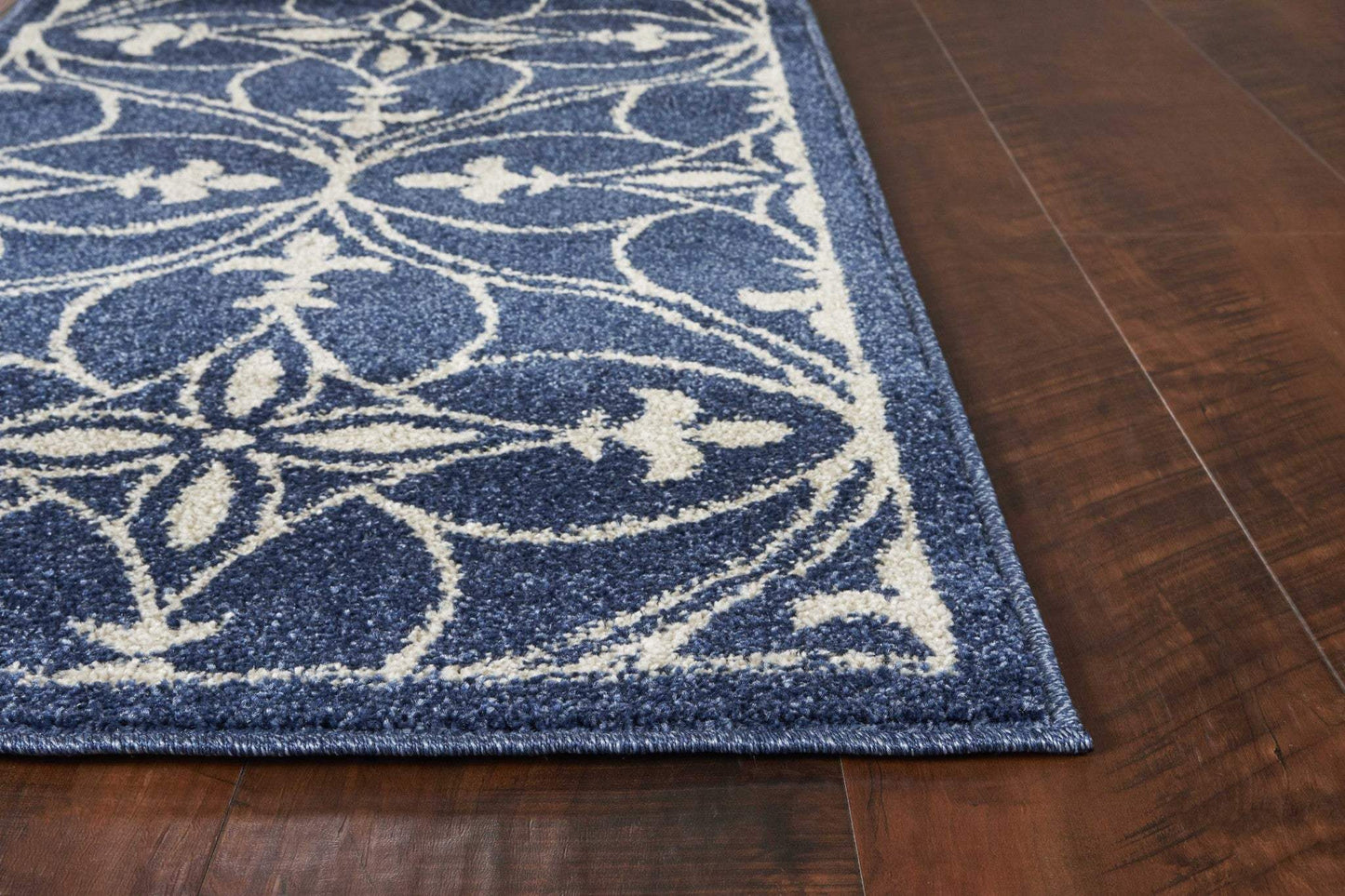 2' X 3' Blue and Ivory Area Rug - Homeroots - Flyclothing LLC
