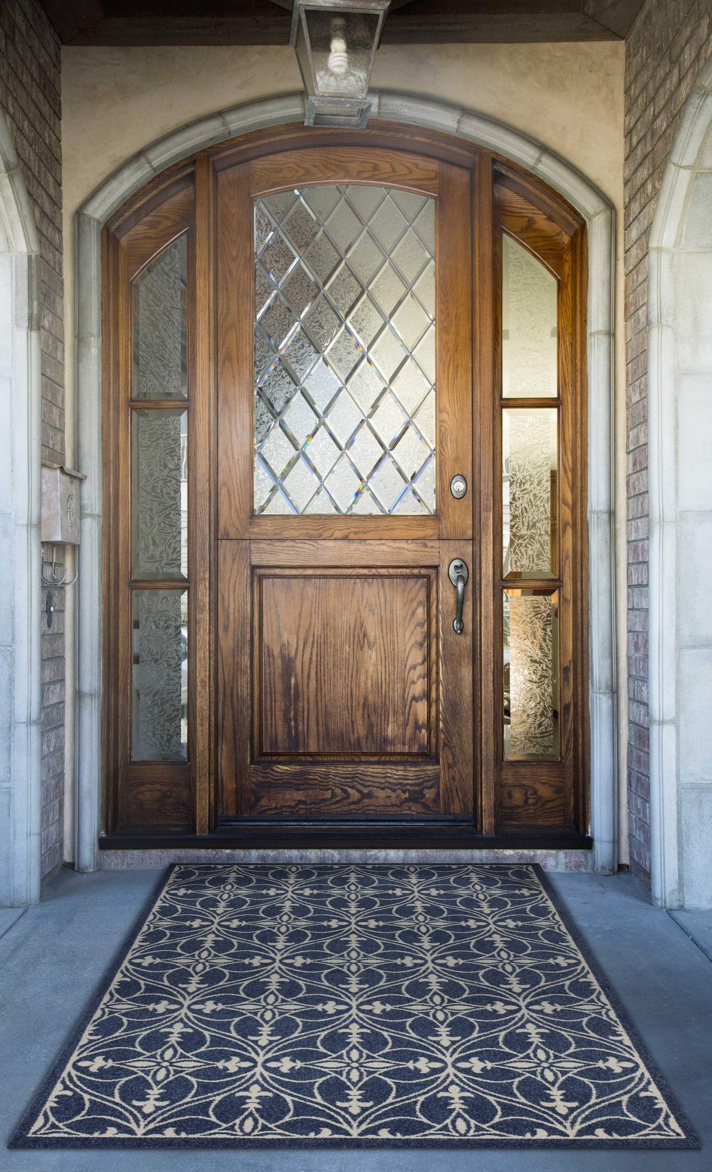 2' X 3' Blue and Ivory Area Rug - Homeroots - Flyclothing LLC