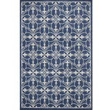 2' X 3' Blue and Ivory Area Rug - Homeroots - Flyclothing LLC