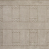 2' X 3' Beige and Ivory Geometric Indoor Outdoor Area Rug - Homeroots - Flyclothing LLC