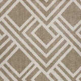2' X 4' Beige Geometric Indoor Outdoor Area Rug - Homeroots