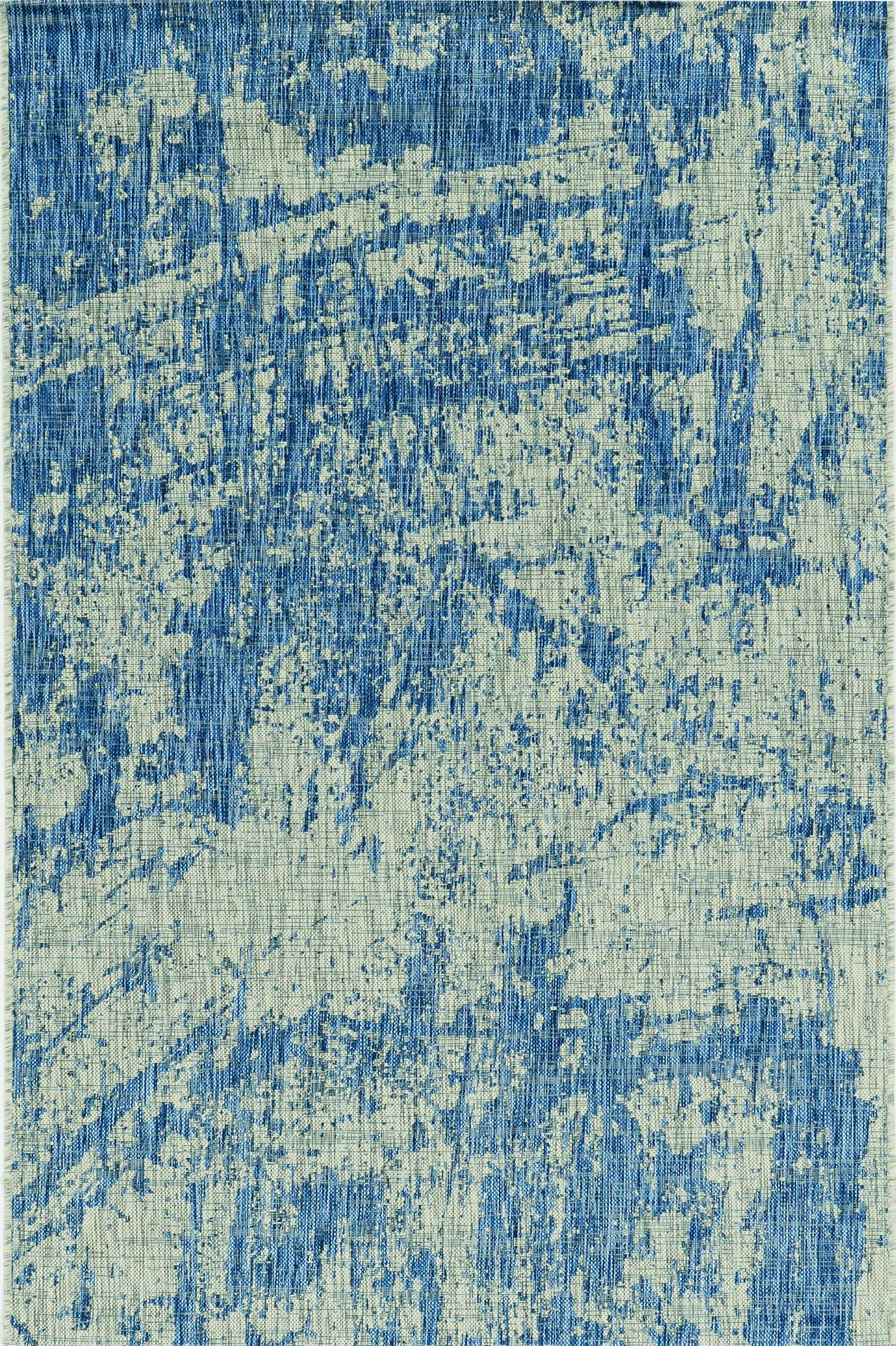 3' X 4' Blue Abstract Area Rug - Homeroots - Flyclothing LLC