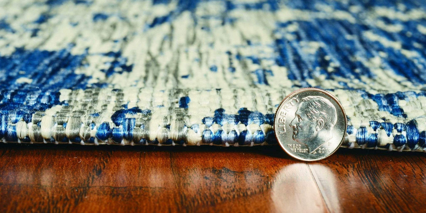 3' X 4' Blue Abstract Area Rug - Homeroots - Flyclothing LLC