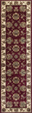 2' X 3' Red Ivory Machine Woven Floral Traditional Indoor Accent Rug - Homeroots