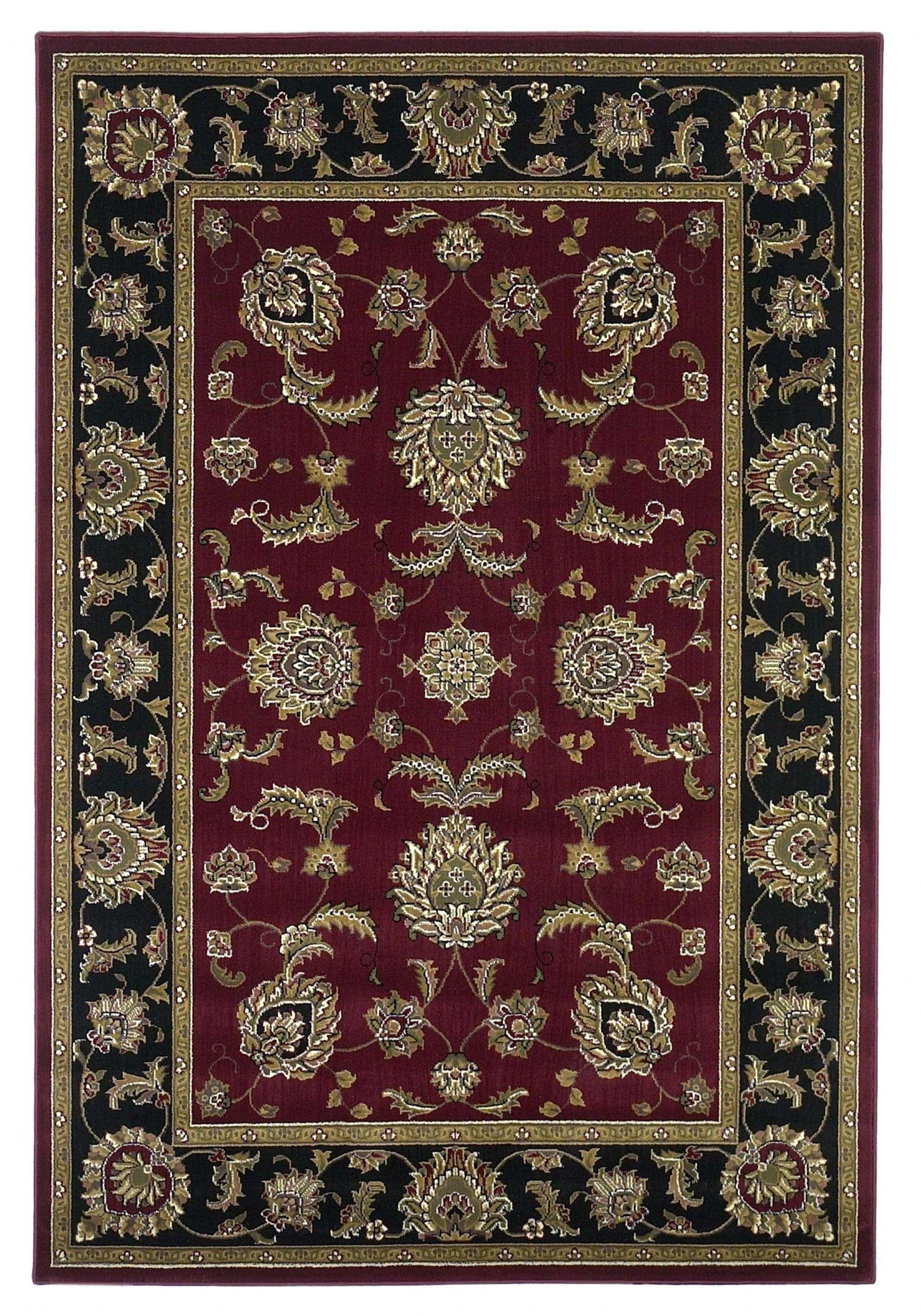 1' X 2' Red Or Black Medieval Inspired Area Rug - Homeroots - Flyclothing LLC