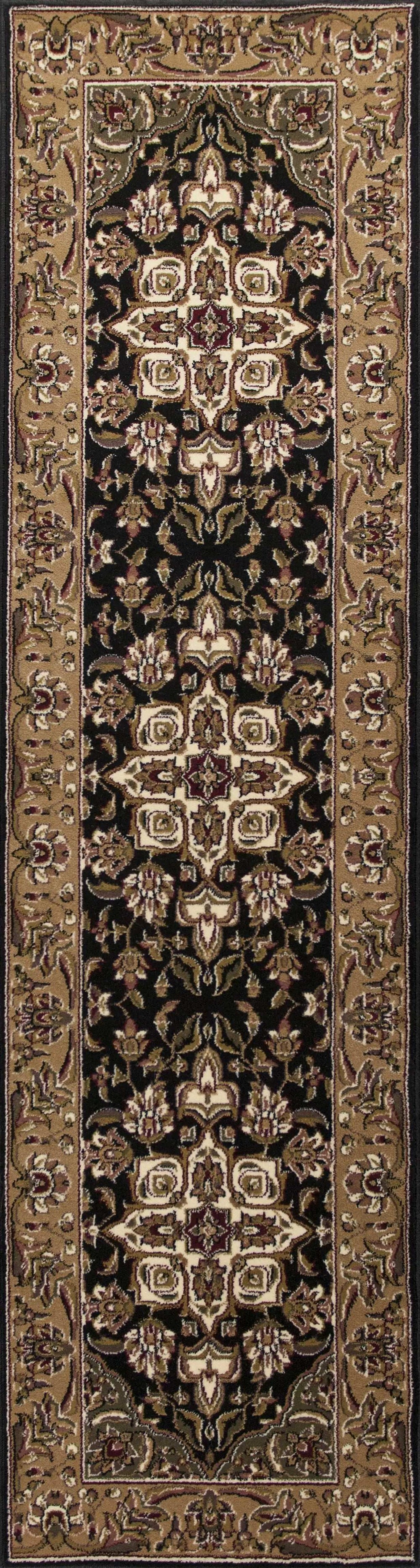 2' X 3' Beige And Black Floral Medallion Area Rug - Homeroots - Flyclothing LLC