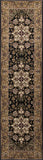 2' X 3' Beige And Black Floral Medallion Area Rug - Homeroots